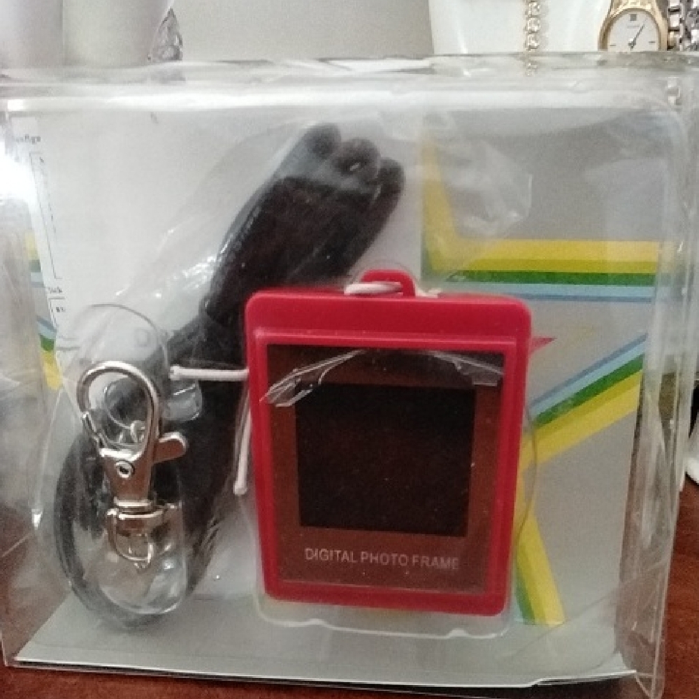 Red Digital Photo Frame Keychain